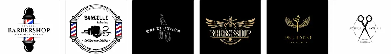 Ejemplos logos para barberias