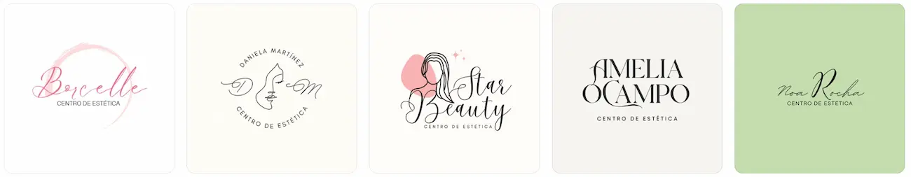 Ejemplos logos para centros de estética
