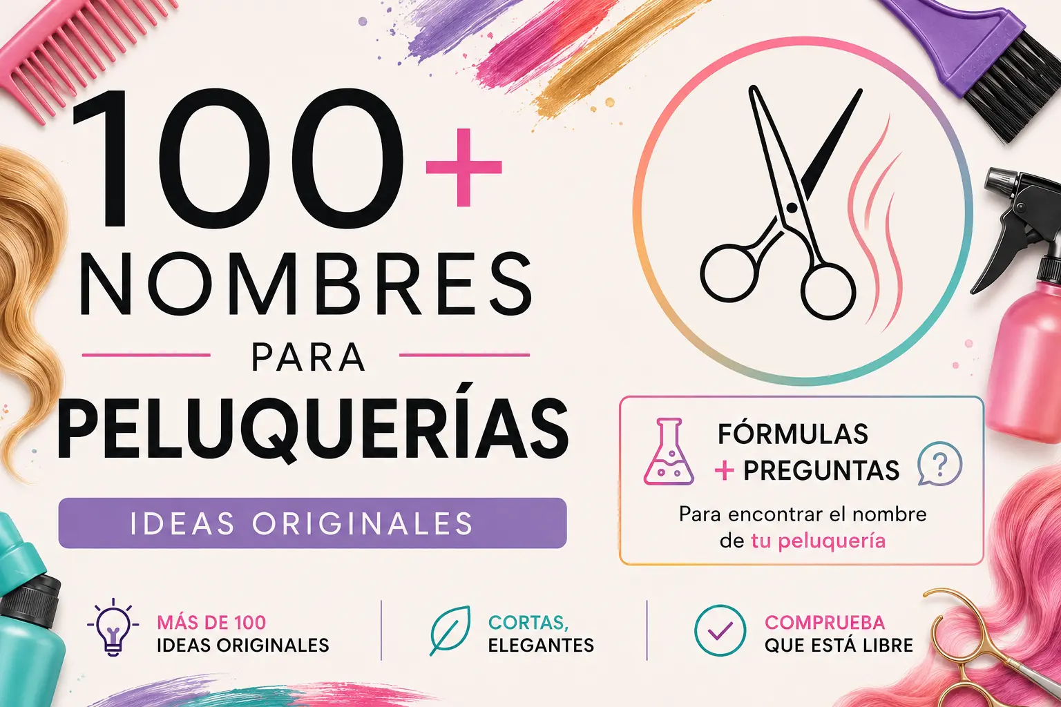 100+ Nombres para Peluquerías y Fórmulas para encontrar el tuyo