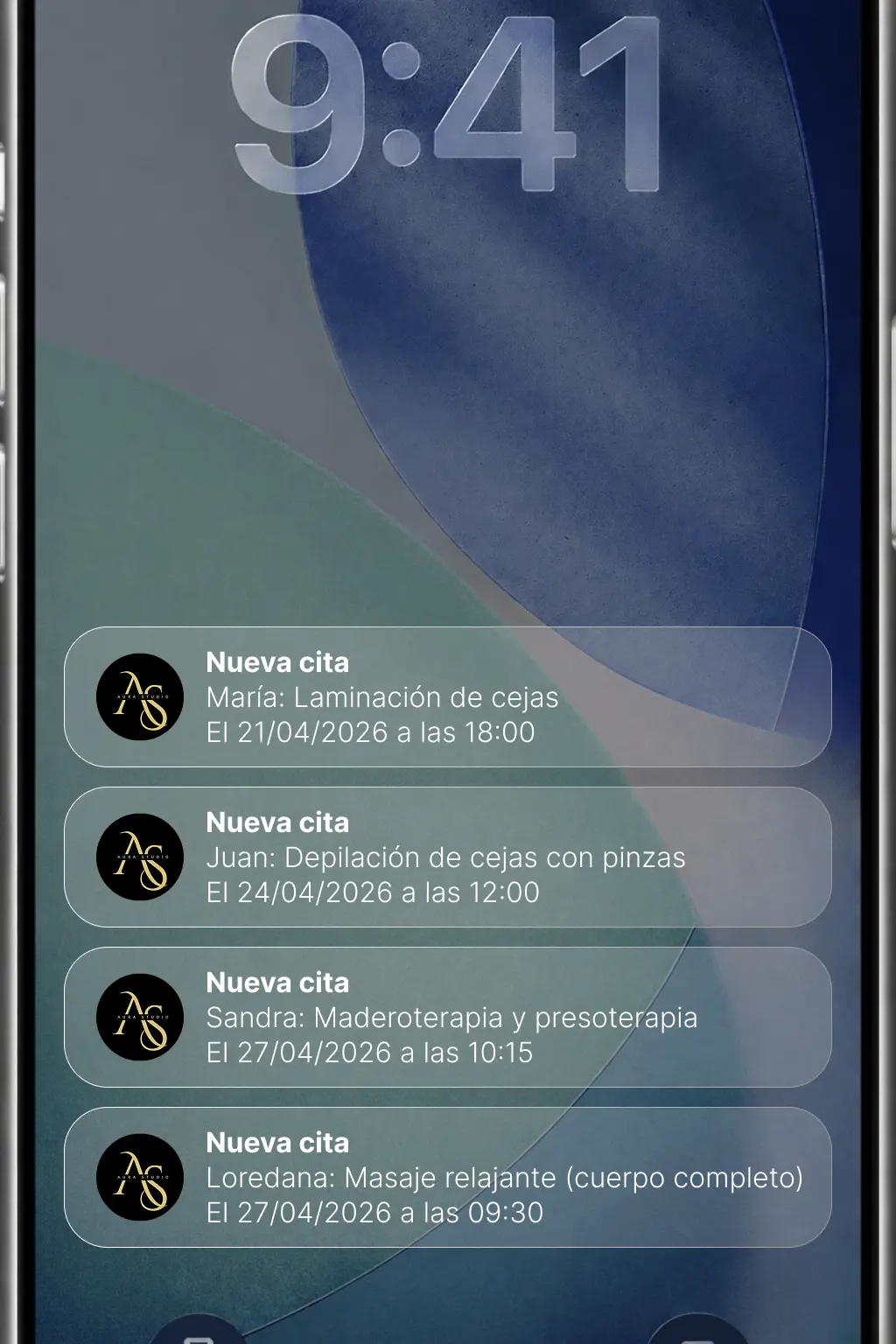 Aplicación para agendar citas con notificaciones
