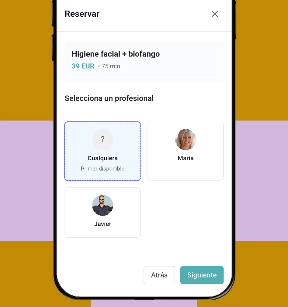 Selección de profesional