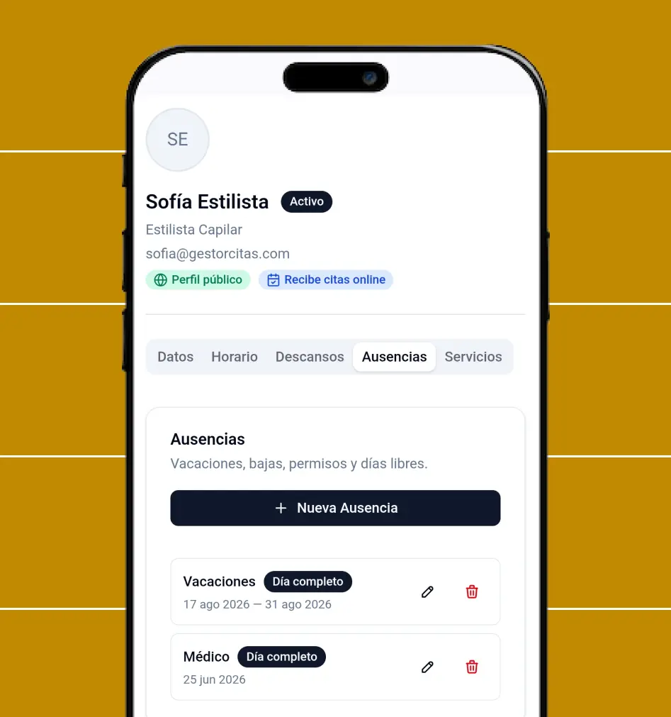 Ficha de clientes con notas personalizadas CitaClic