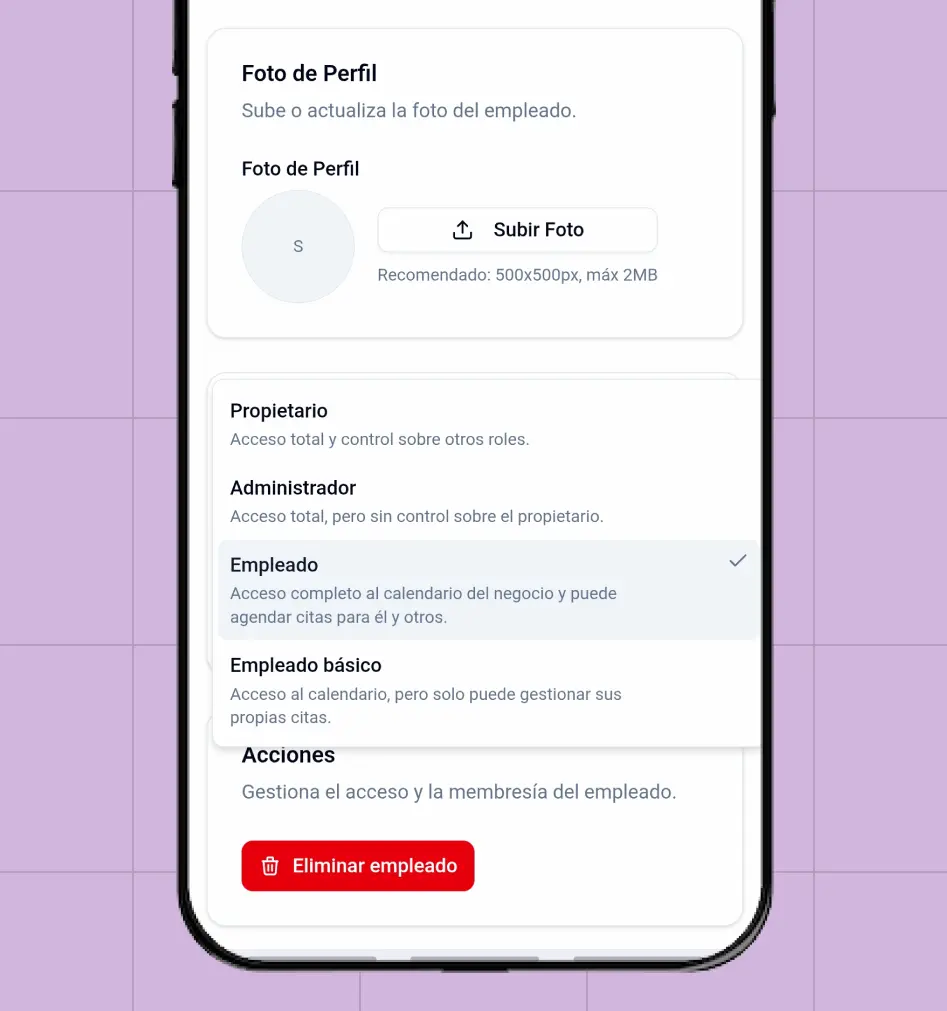 Ficha de clientes con historial de servicios CitaClic