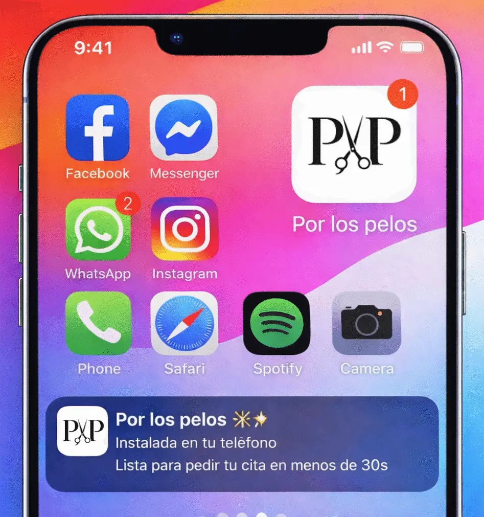 App para agendar citas en peluquería